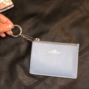 coach zip id case with car holders